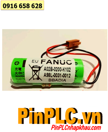 FANUC A02B-0200-K102; Pin nuôi nguồn FANUC A02B-0200-K102 lithium 3v _Japan